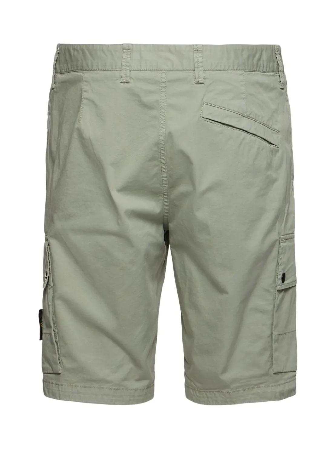 Shorts in cotone stretch con patch logo