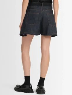Shorts in denim di cotone