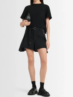 Shorts in denim di cotone