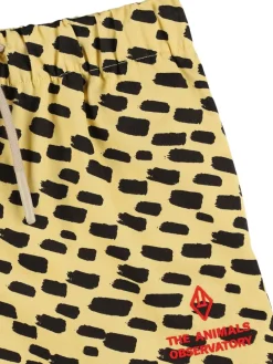 Shorts in jersey di cotone stampato