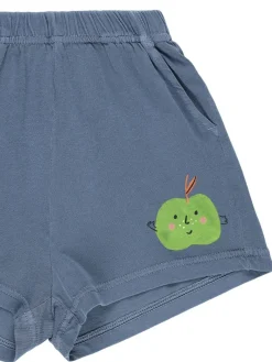 Shorts in jersey di cotone stampato