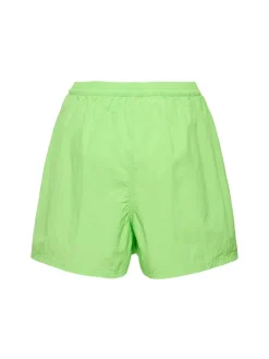 Shorts in nylon techno con logo