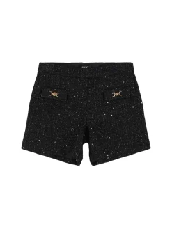 Shorts in tweed di misto lana