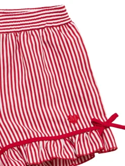 Shorts in viscosa a righe