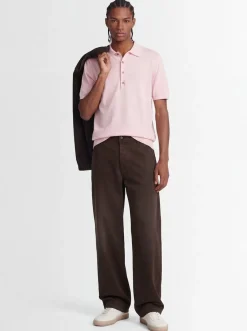 Short sleeve cotton polo shirt