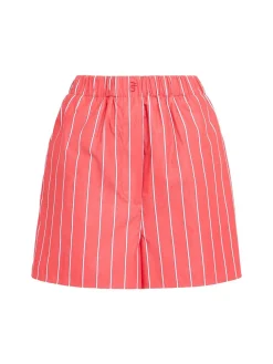 Shorts Lui in popeline di cotone a righe