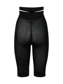 Shorts vita alta in maglia di viscosa