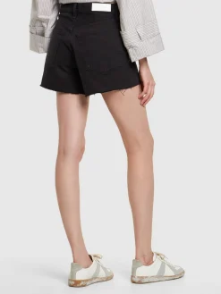 Shorts vita bassa 90s in denim di cotone