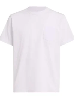 Side zip cotton t-shirt