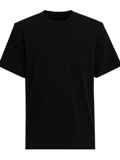 Side zip cotton t-shirt