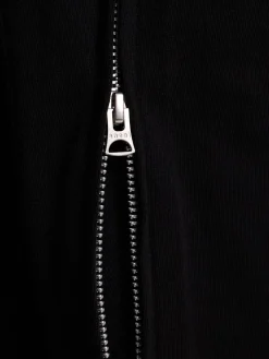 Side zip cotton t-shirt