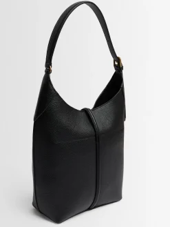 Siena grain leather bucket bag