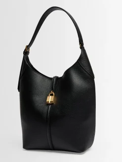 Siena grain leather bucket bag