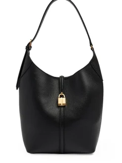 Siena grain leather bucket bag