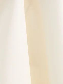 Silk dress w/ wood detail
