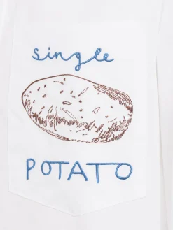 Single Potato cropped shirt