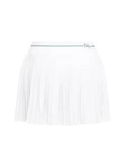 Skort vita media Clemency plissé