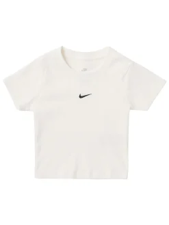 Slim fit ribbed stretch cotton t-shirt