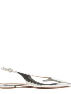 Slingback in pelle metallizzata 10mm