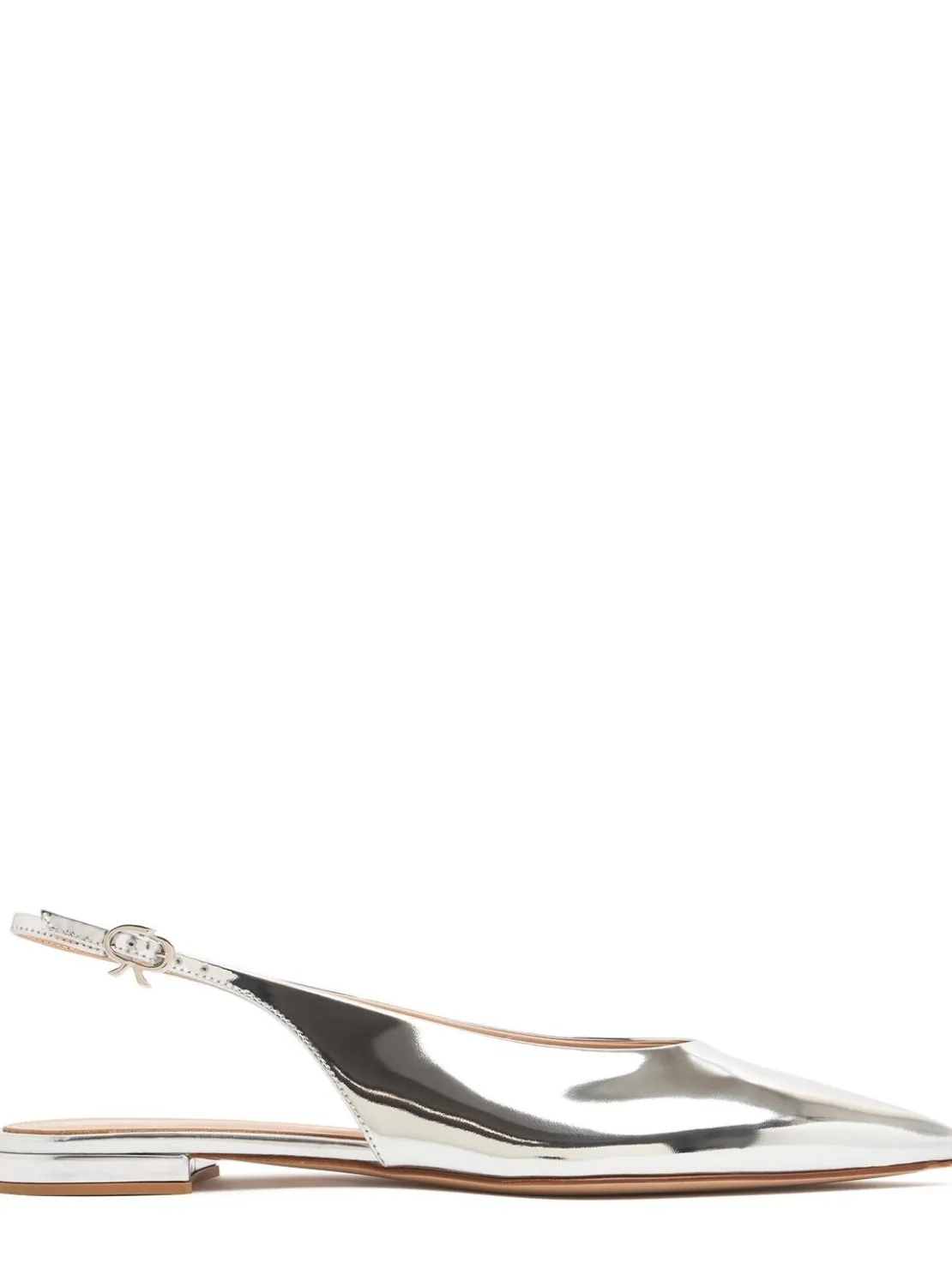 Slingback in pelle metallizzata 10mm