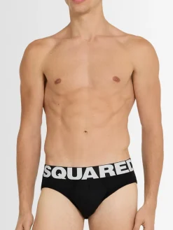 Slip in misto cotone con logo