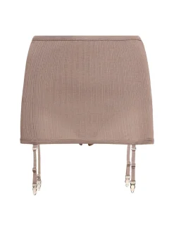 Slip in viscosa di seta con reggicalze