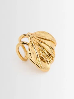 Small Ginko mono ear cuff