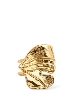 Small Ginko mono ear cuff