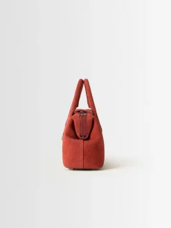 Small suede doctor bag