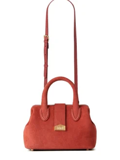 Small suede doctor bag