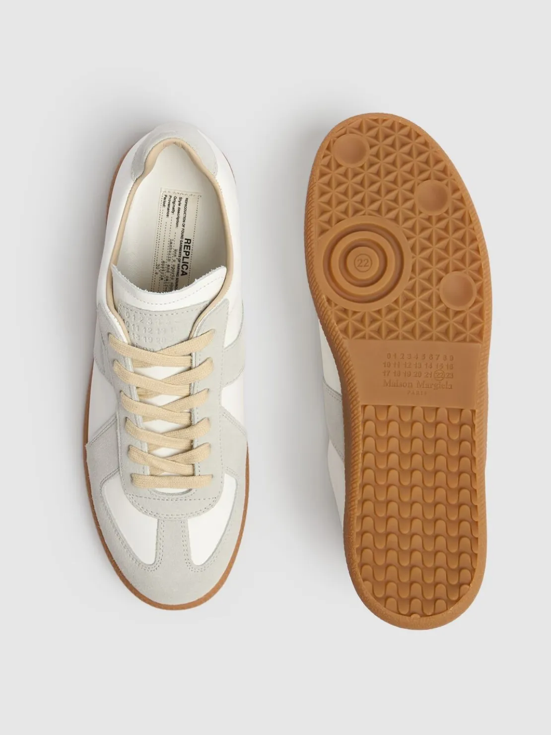 Sneakers basse Replica in pelle e camoscio