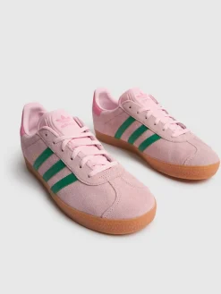 Sneakers Gazelle in camoscio con lacci
