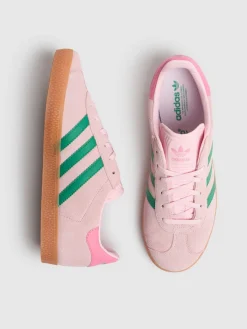 Sneakers Gazelle in camoscio con lacci