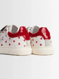 Sneakers Minnie in pelle con strap