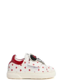 Sneakers Minnie in pelle con strap