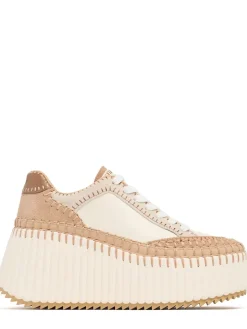 Sneakers Nama in pelle con platform 70mm