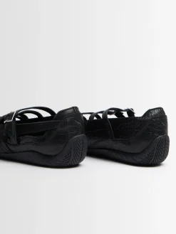 Speedcat Ballet croc embossed sneakers