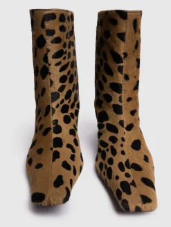 Stivaletti Ona stampa leopard 55mm