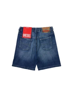 Stretch cotton denim shorts