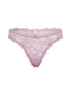 Stretch lace dipped thong
