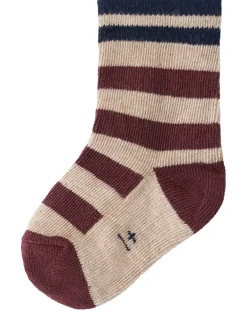 Striped cotton blend socks