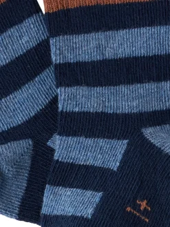 Striped cotton blend socks