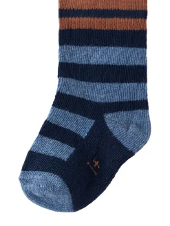 Striped cotton blend socks