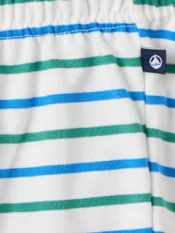 Striped cotton jersey shorts
