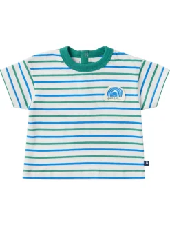 Striped cotton jersey t-shirt