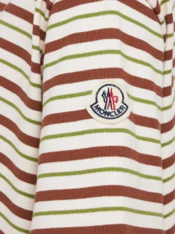 Striped cotton polo shirt