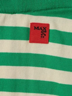 Striped cotton shorts
