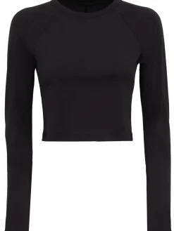Studio long-sleeve crop top