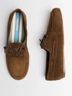 Suede boat shoes