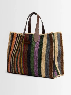 Summer Dream raffia tote bag
